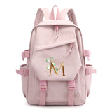 Pink Large Capacity Laptop Backpack for Girls School Student Bag