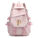 Pink Large Capacity Laptop Backpack for Girls School Student Bag