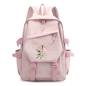 Pink Large Capacity Laptop Backpack for Girls School Student Bag