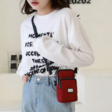 3-Layer Women Shoulder Bag High Nylon Messenger Phone Bag
