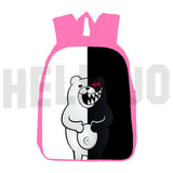 3D Cartoon Danganronpa Bag Pink 16 Inch Anime Monokuma Backpack