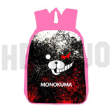 3D Cartoon Danganronpa Bag Pink 16 Inch Anime Monokuma Backpack