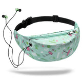 3D Colorful Print Waist Bag Fanny Pack Hip Belt Bags Money
