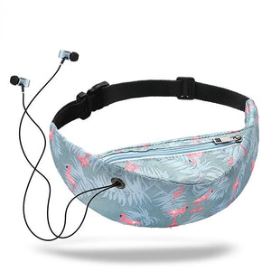 Colorful Print Waist Bag Fanny Pack Hip Belt Money Travel