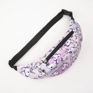 Colorful Print Waist Bag Fanny Pack Hip Belt Money Travel