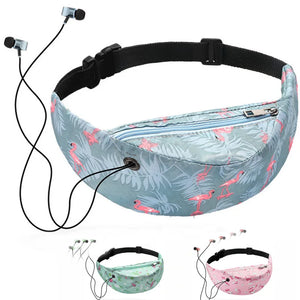 3D Colorful Print Waist bag Fanny Packs Hip Belt Bags Money Travelling