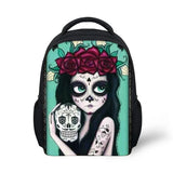 3D Pretty Skull Printing Small School Bags For Girls Casual School Backpack