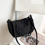 Acrylic Chain Handbags for Women Cross Bag Nylon Messenger Tote Bag