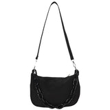 Acrylic Chain Handbags for Women Cross Bag Nylon Messenger Tote Bag