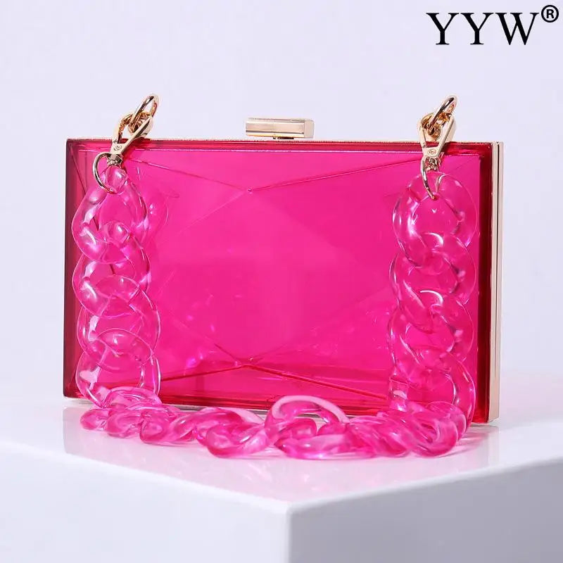 Acrylic Clutch Bag Evening Bag Transparent Highclass Crossbody Women