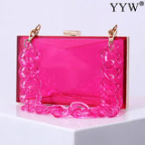 Acrylic Clutch Bag Evening Bag Transparent Highclass Crossbody Women