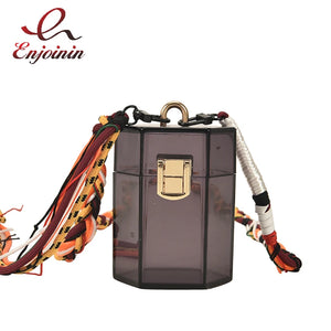 Woven Shoulder Strap Mini Party Clutch Crossbody Bag