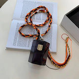 Woven Shoulder Strap Mini Party Clutch Crossbody Bag