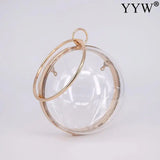 Transparent Acrylic Round Ball Shoulder Bag Chain Evening Clutch