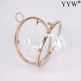 Transparent Acrylic Round Ball Shoulder Bag Chain Evening Clutch