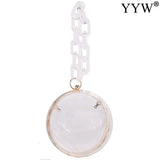 Transparent Acrylic Round Ball Shoulder Bag Chain Evening Clutch