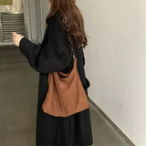 Acrylic Suede One Shoulder Messenger Bag Large Capacity Handbag Women