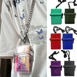 Acrylic Transparent Women Handbag Crossbody Messenger Bag