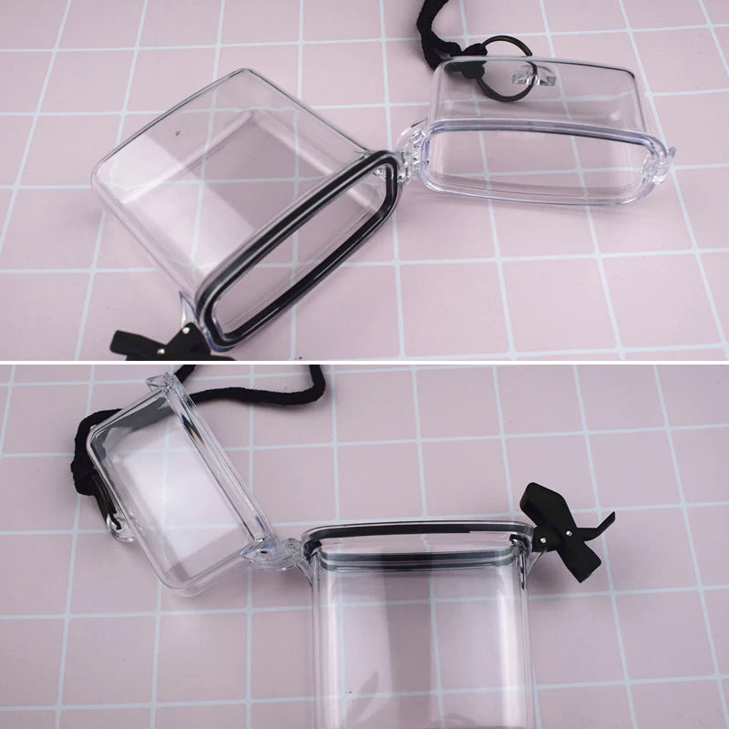 Acrylic Transparent Women Handbag Crossbody Messenger Bag