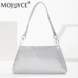 Aluminium Rhinestones Pattern Evening Clutch Bag