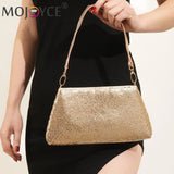 Aluminium Rhinestones Pattern Evening Clutch Bag
