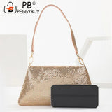 Aluminium Rhinestones Pattern Evening Clutch Bag Zipper Women Handbags