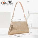 Aluminium Rhinestones Pattern Evening Clutch Bag Zipper Women Handbags