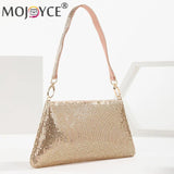 Aluminium Rhinestones Pattern Evening Clutch Bag
