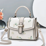 Texture Small Square Bag Women's One-shoulder Handbag