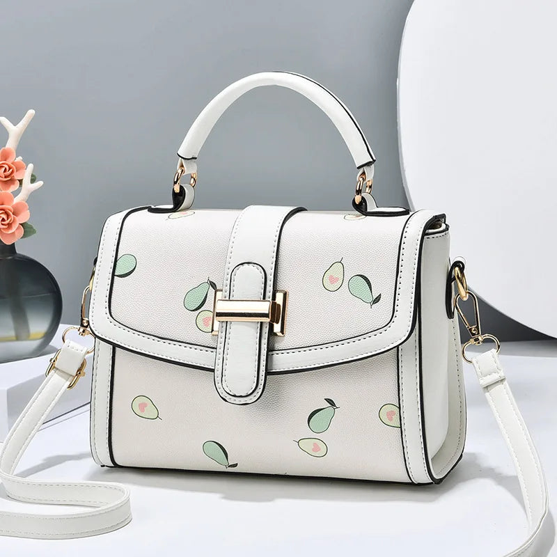 Texture Small Square Bag Women's One-shoulder Handbag