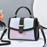 Texture Small Square Bag Women's One-shoulder Handbag