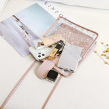 Small Square Bag Casual Messenger Bag Female Handbag Crossbody Hollow Star Trans