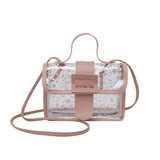 Small Square Bag Casual Messenger Bag Female Handbag Crossbody Hollow Star Trans