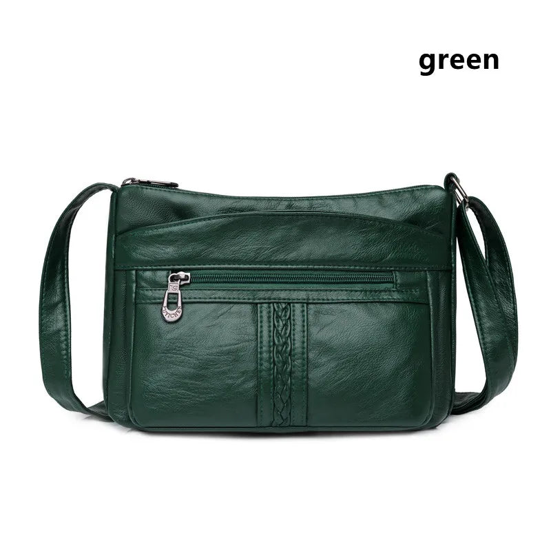 Women's Solid Messenger Bag High Capacity Shoulder Bags
