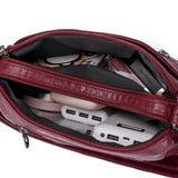 Women's Solid Messenger Bag High Capacity Shoulder Bags