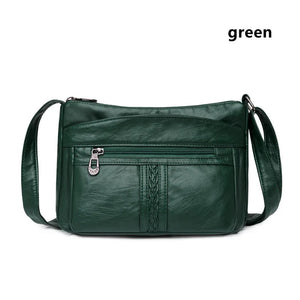 Solid Messenger Bag High Capacity Shoulder Bags Women Handbag
