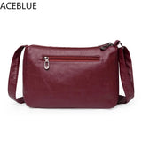 Solid Messenger Bag High Capacity Shoulder Bags Women Handbag