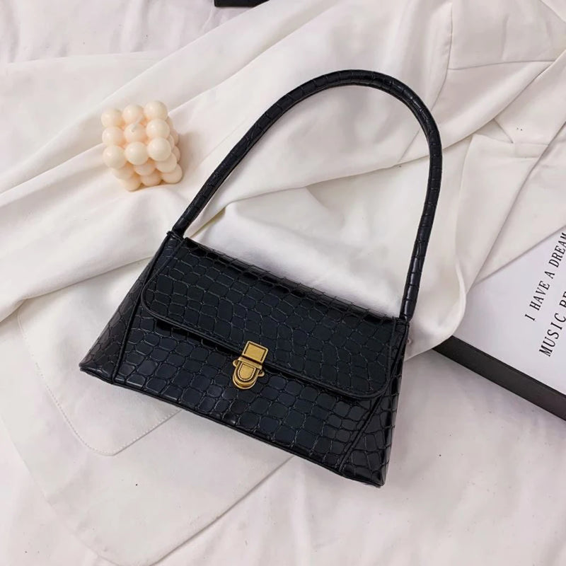 Animal Pattern Handbag Totes Women PU Leather Shoulder Casual Flap Underarm
