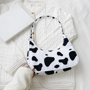 Animal Pattern Printing Women Underarm Bags Casual Nylon Ladies Small Shoulder B