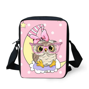 Anime Owl Messenger Bag For Boys Girls Casual Shoulder Bag