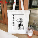 Anime Haikyuu Eco Canvas Shoulder Bag Large-capacity