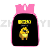 Anime Mikecrack Backpack Travel Teenagers 3D Pink Game 12/16 Inch Bookbag for Gi