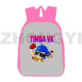 Anime Mikecrack Backpack Travel Teenagers 3D Pink Game 12/16 Inch Bookbag for Gi