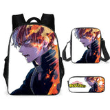 Anime Hero Schoolbag Backpack Set for Kids