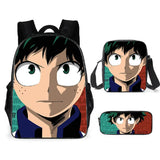 Anime Hero Schoolbag Backpack Set for Kids