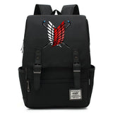 Anime Wings Attack Buckle School Bag for Children