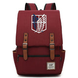 Anime Wings Attack Buckle School Bag for Children