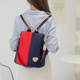 Anti Theft Women Backpack Durable Fabric Girls School Backpack