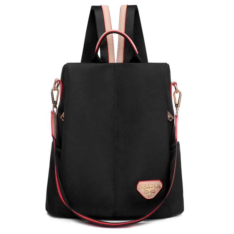 Anti Theft Women Backpack Durable Fabric Girls School Backpack