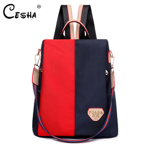 Anti Theft Women Backpack Durable Fabric Girls School Backpack